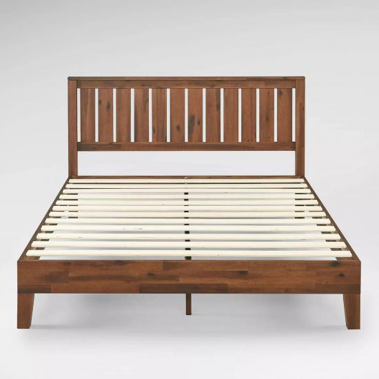 melhor café cama dupla plataforma de madeira com cabeceira